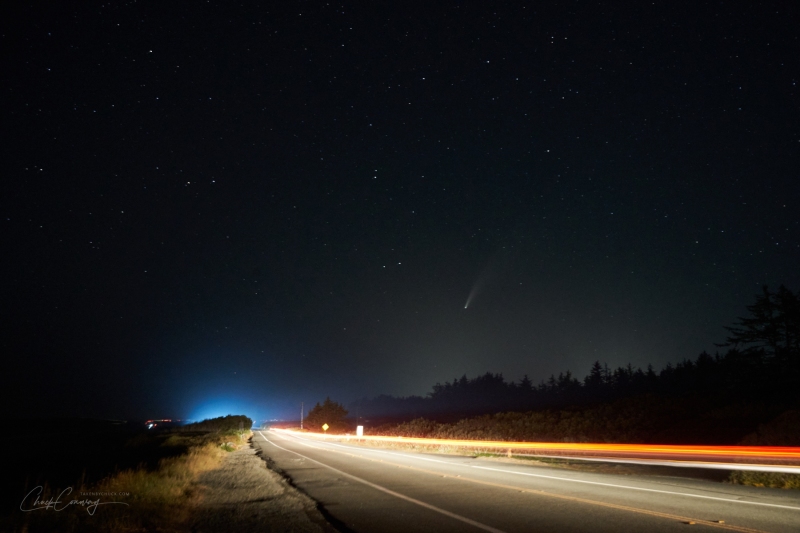 Comet NEOWISE, Crescent City, Ca