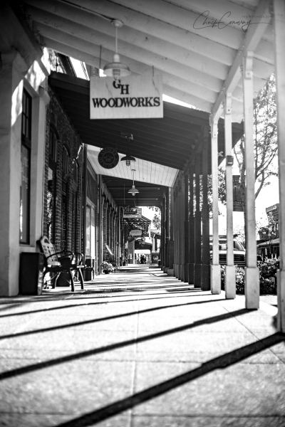 Sidewalk Downtown Folsom, Folsom, Ca